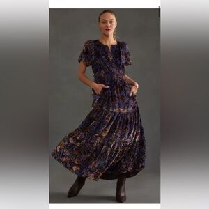 Anthropologie Velvet Somerset Dress size M